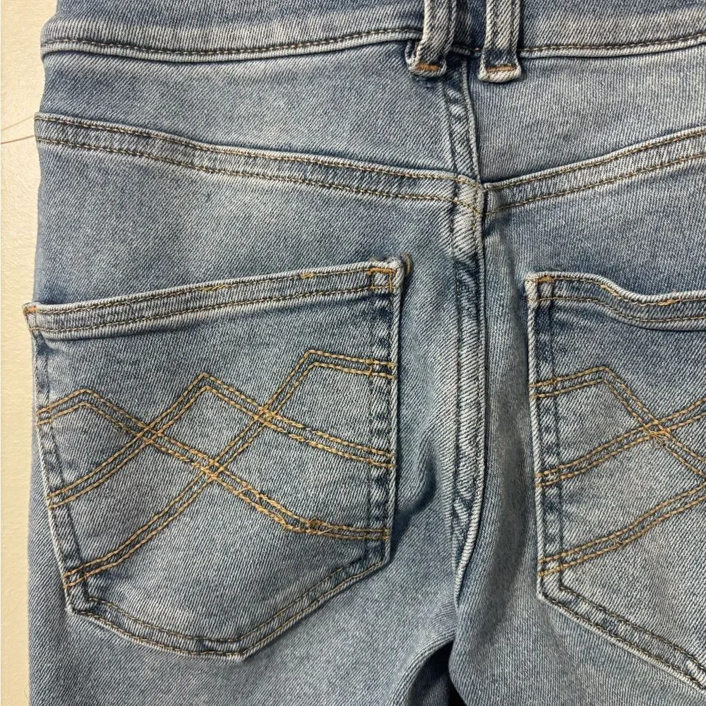 We The Free Jeans Women's junior 24 Slim Fit Bootcut Med Wash Blue Denim Boho